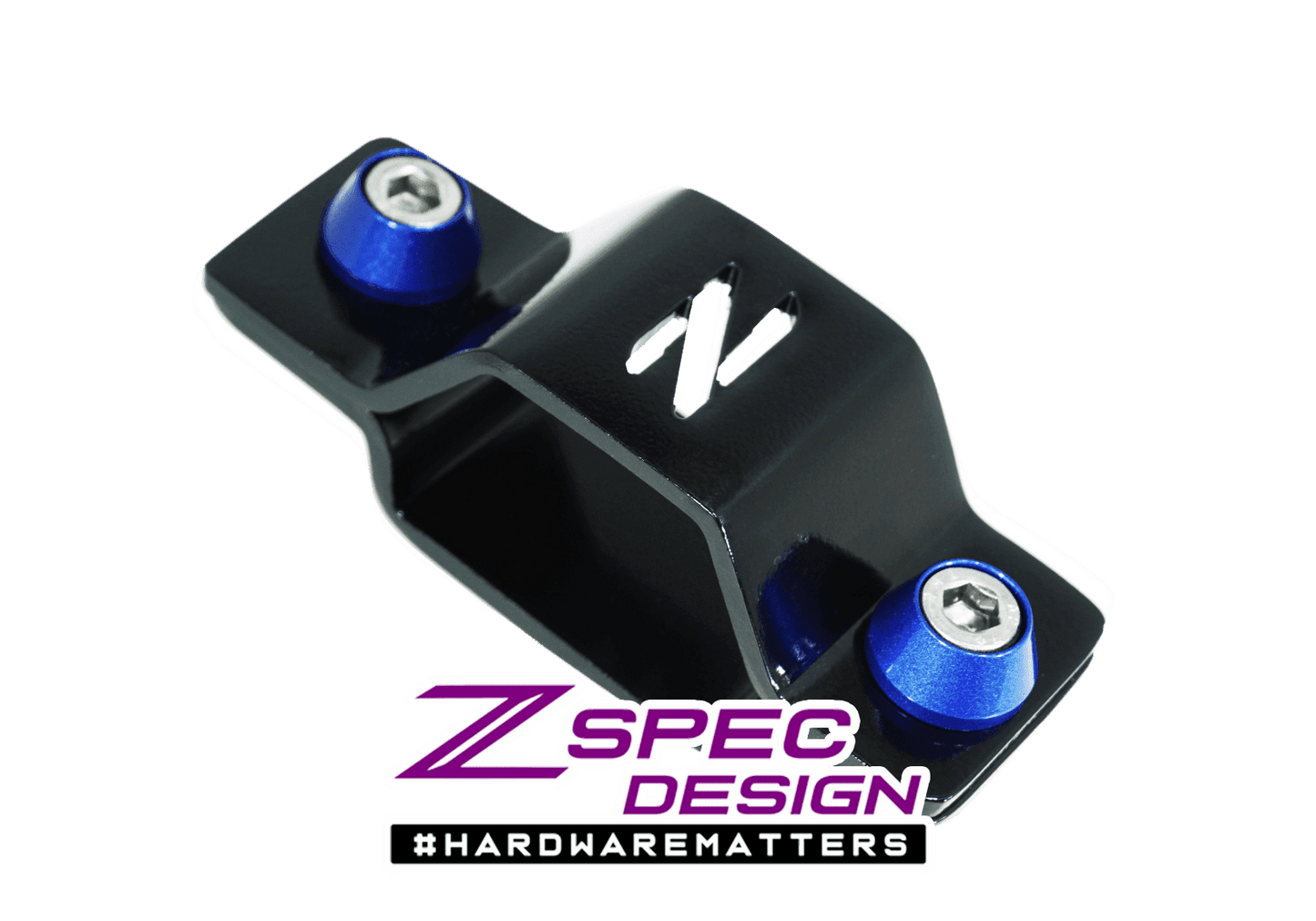 ZSPEC Battery Cable Bracket for '90-99 Nissan 300zx Z32, Black Powdercoat
