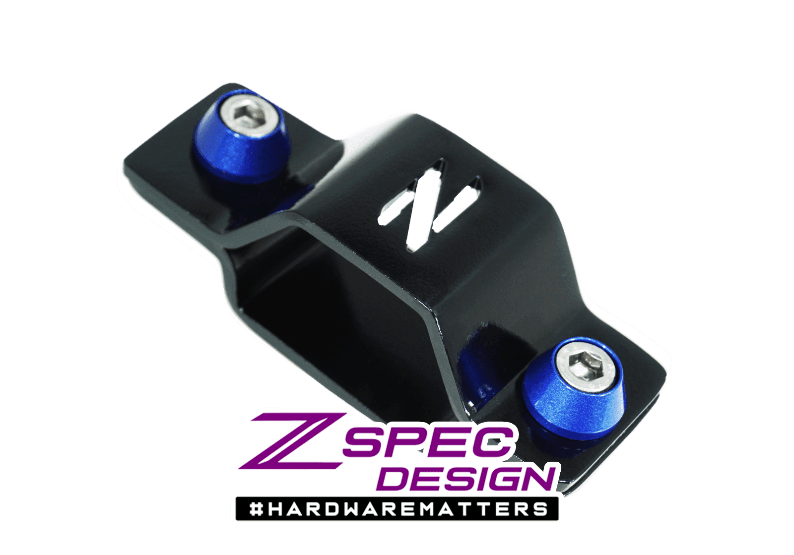ZSPEC Battery Cable Bracket for '90-99 Nissan 300zx Z32, Black Powdercoat