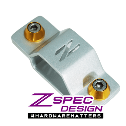 ZSPEC Battery Cable Bracket for '90-99 Nissan 300zx Z32, Stainless Steel, Silver Finish