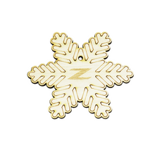 ZSPEC Laser-Engraved Wood Ornament, Nissan Z34/370z Snowflake-Style, 3.75"