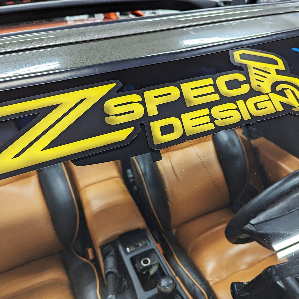 Windshield Banner, ZSPEC Design, Vinyl Sticker Decal, ~16" x 6"