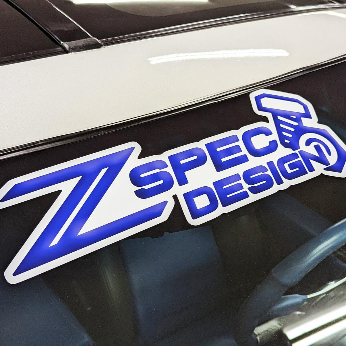 Windshield Banner, ZSPEC Design, Vinyl Sticker Decal, ~16" x 6"