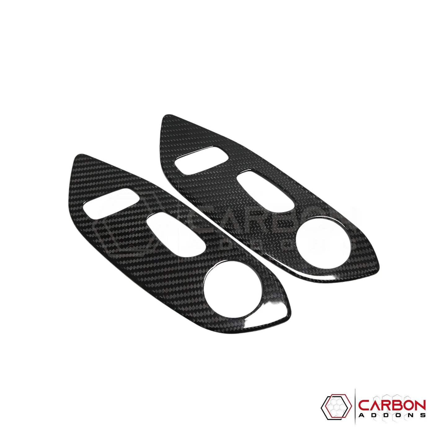 C8 Corvette Real Carbon Fiber Seat Control Adjuster Trim Covers | Interior Upgrade (2020–2026)