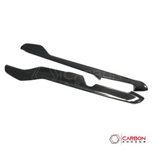 2020+ C8 Corvette Real Dry Carbon Fiber Center Console Lower Trim Covers | Interior Overlay