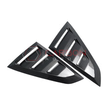 Rear Quarter Window Louvers for 2024+ Ford Mustang (Gloss Black ABS)