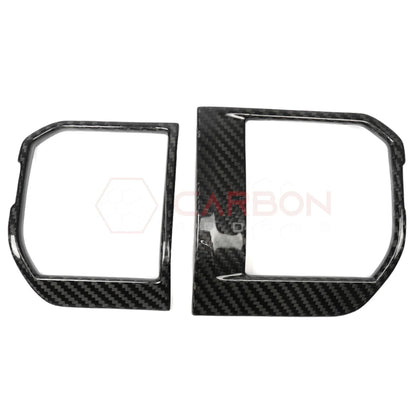 Real Carbon Fiber Dashboard A/C Vent Trim Covers for 2021+ Ford F-150