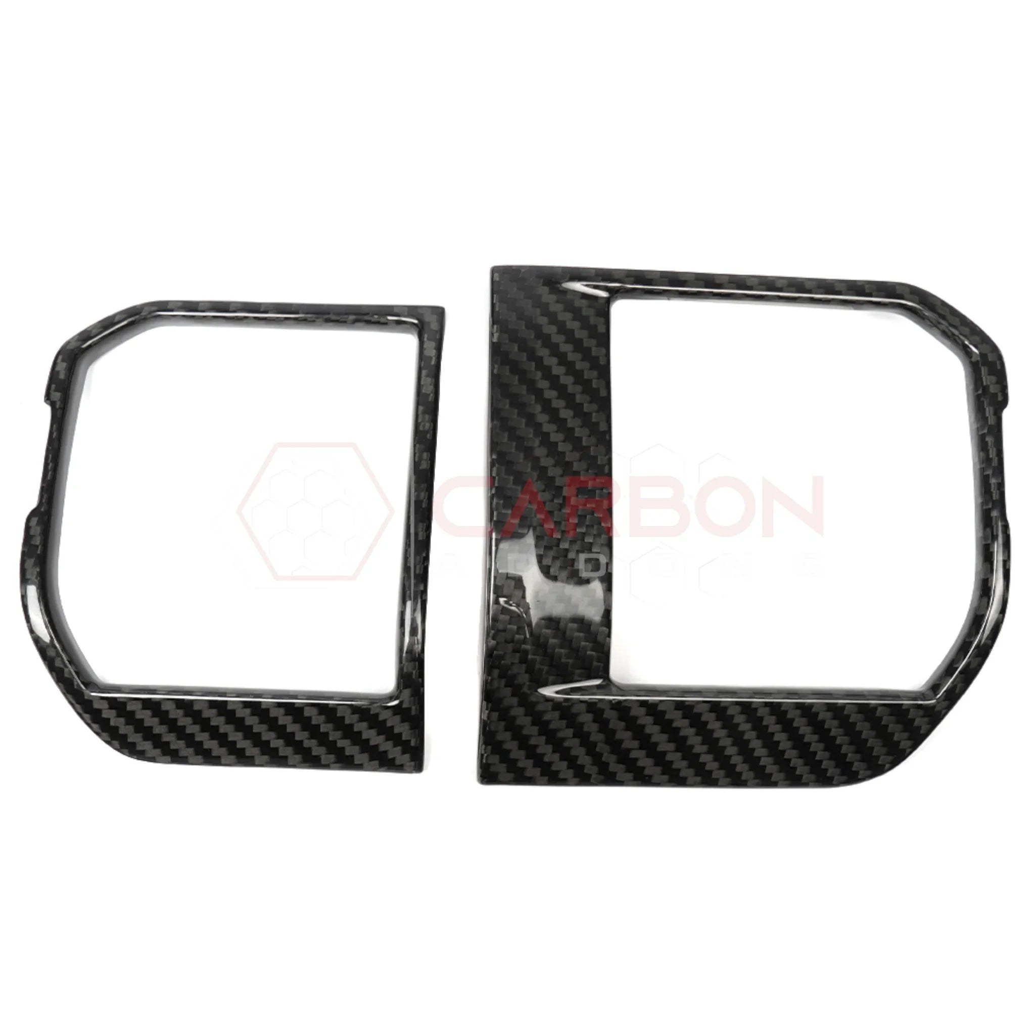 2021–Up Ford F-150 Carbon Fiber Dashboard AC Vent Trim Covers – 2pcs Set