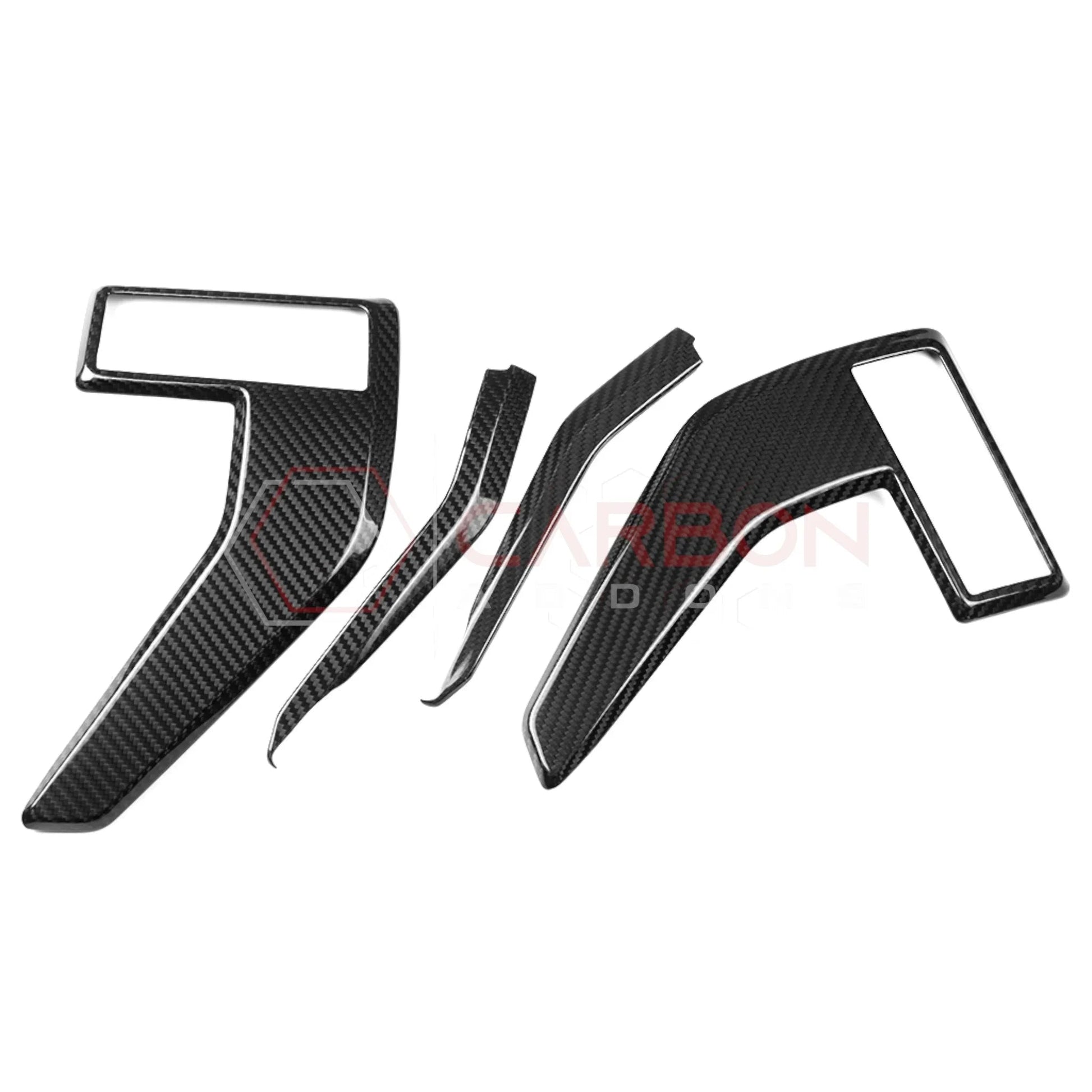 2021–2024 Ford F-150 / F-250 / F-350 Carbon Fiber Fender Vent Emblem Trim Cover