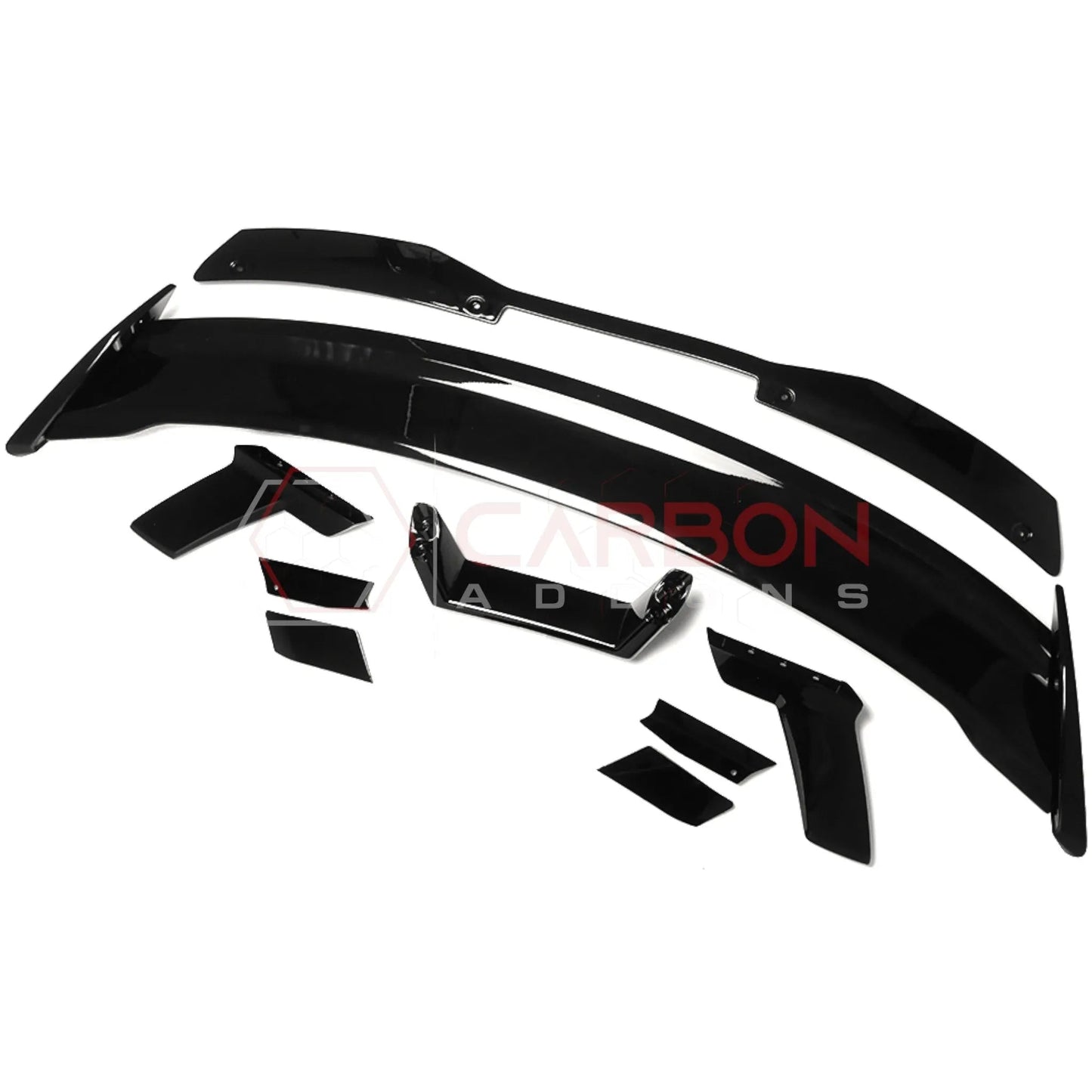 2024+ S650 Mustang Dark Horse Style Glossy Black ABS Spoiler with Gurney Flap