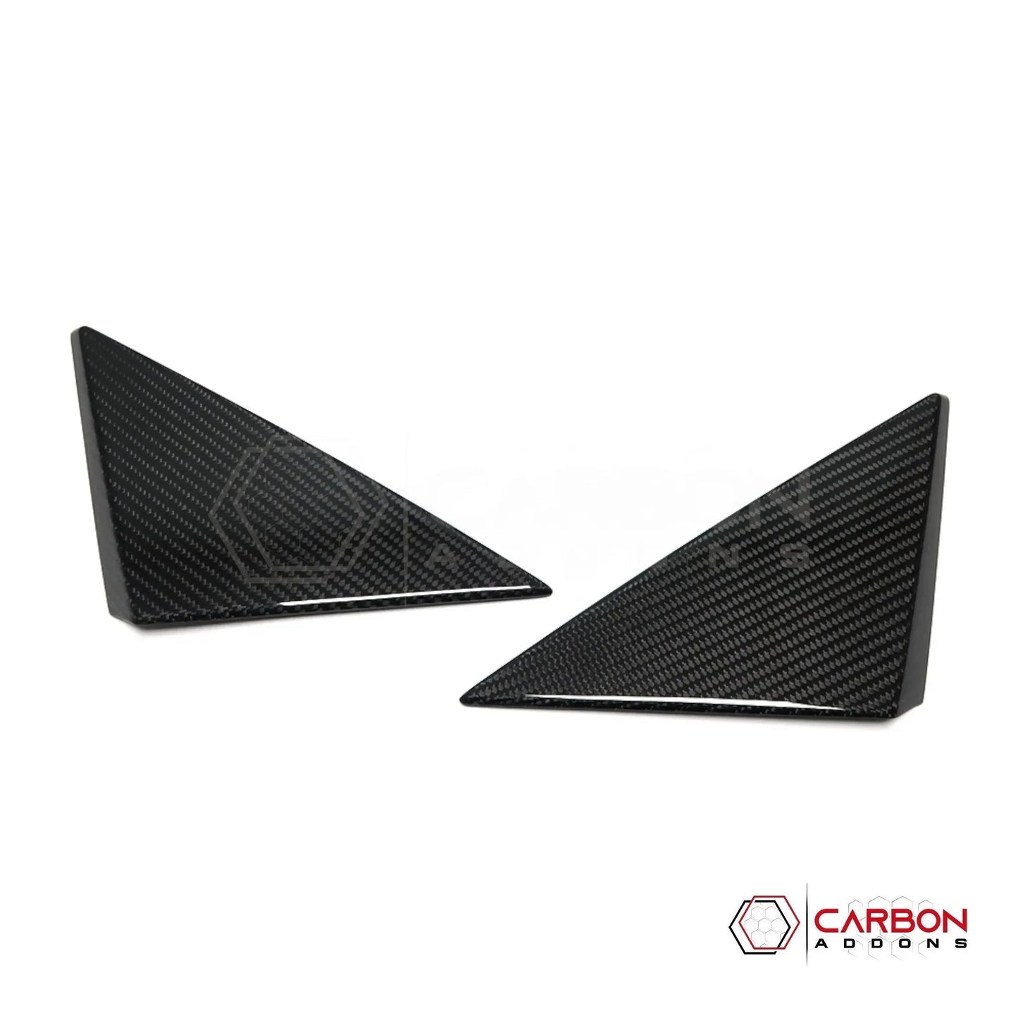 C8 Corvette 2020+ Real Carbon Fiber A-Pillar Exterior Trim Cover | 2020-2027