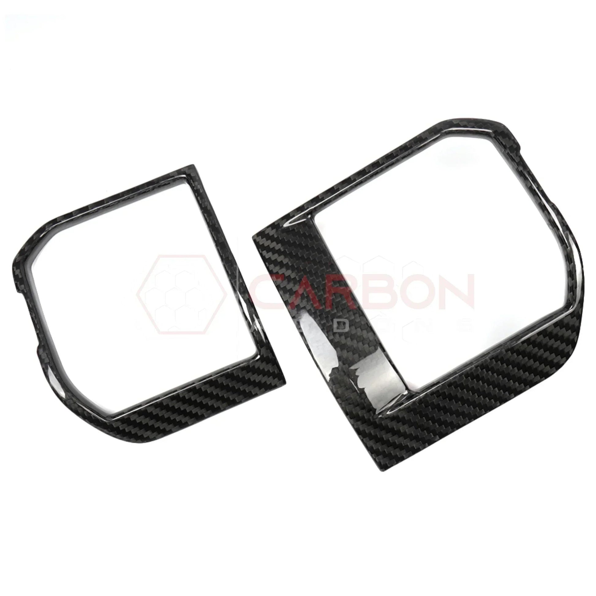 Real Carbon Fiber Dashboard A/C Vent Trim Covers for 2021+ Ford F-150