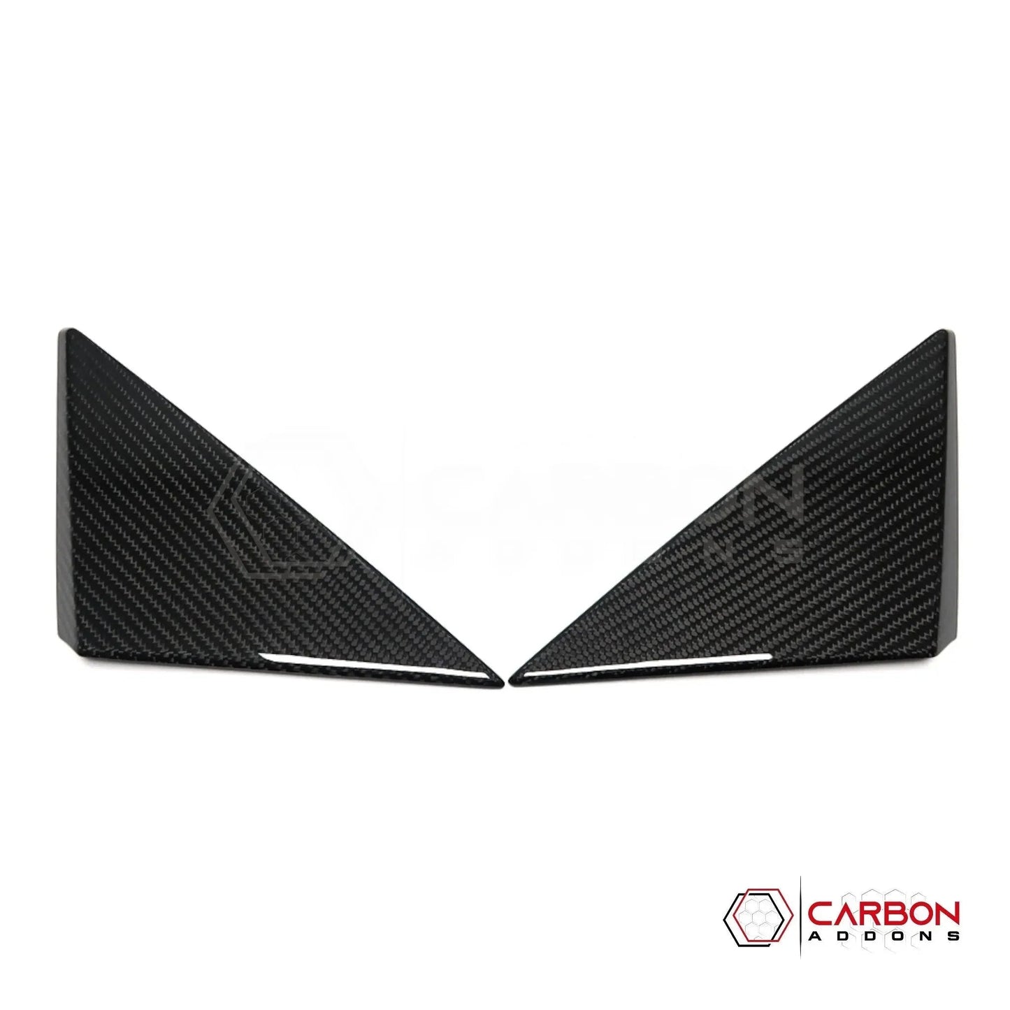 C8 Corvette 2020+ Real Carbon Fiber A-Pillar Exterior Trim Cover | 2020-2027