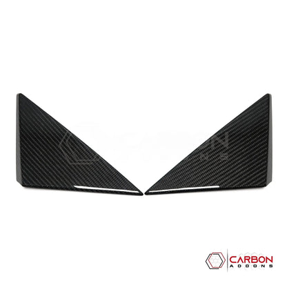 C8 Corvette 2020+ Real Carbon Fiber A-Pillar Exterior Trim Cover | 2020-2027