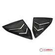 C8 Corvette Coupe Carbon Fiber C Pillar Quarter Window Louvers