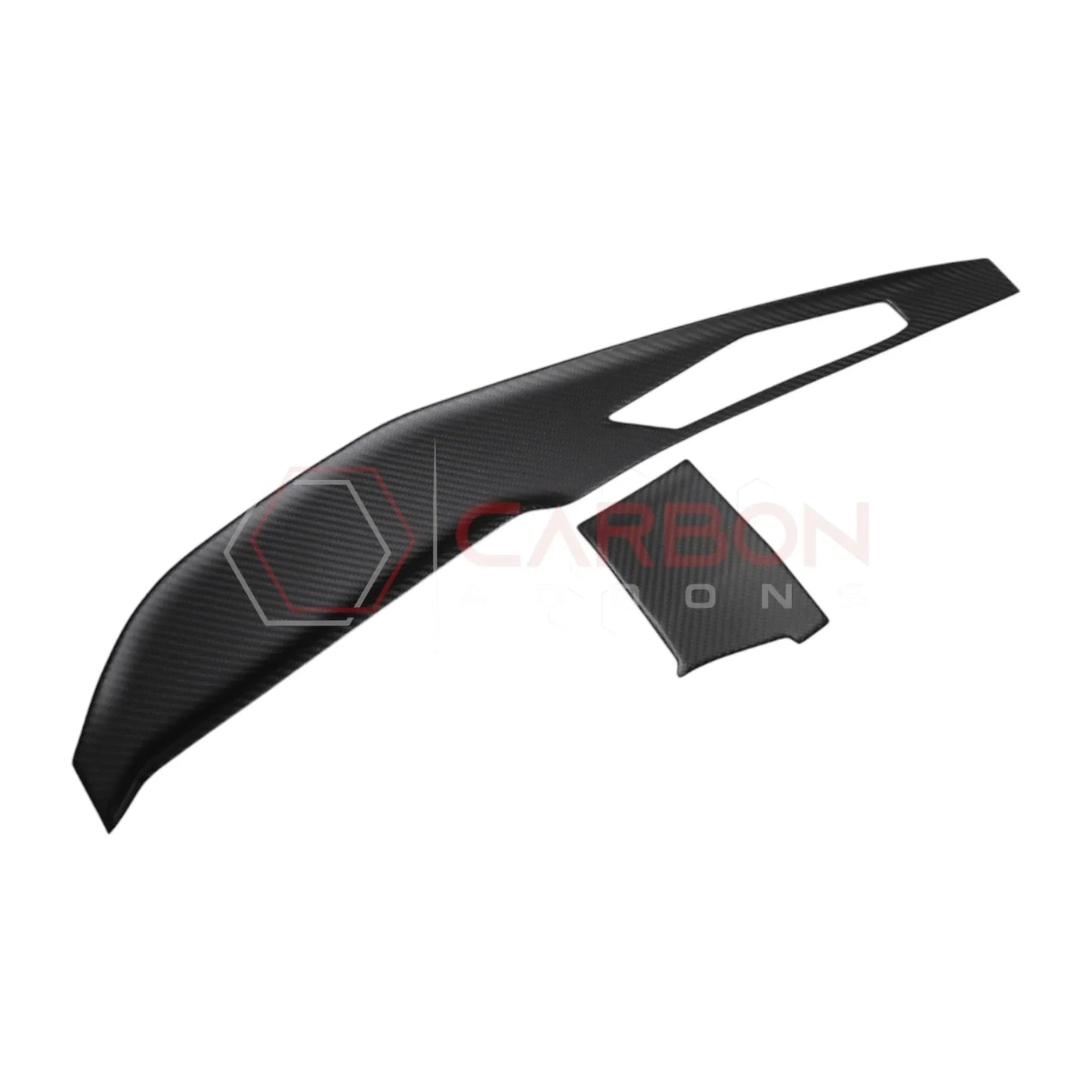 Real Carbon Fiber Dashboard Screen Surround Trim Cover for 2024+ Ford Mustang