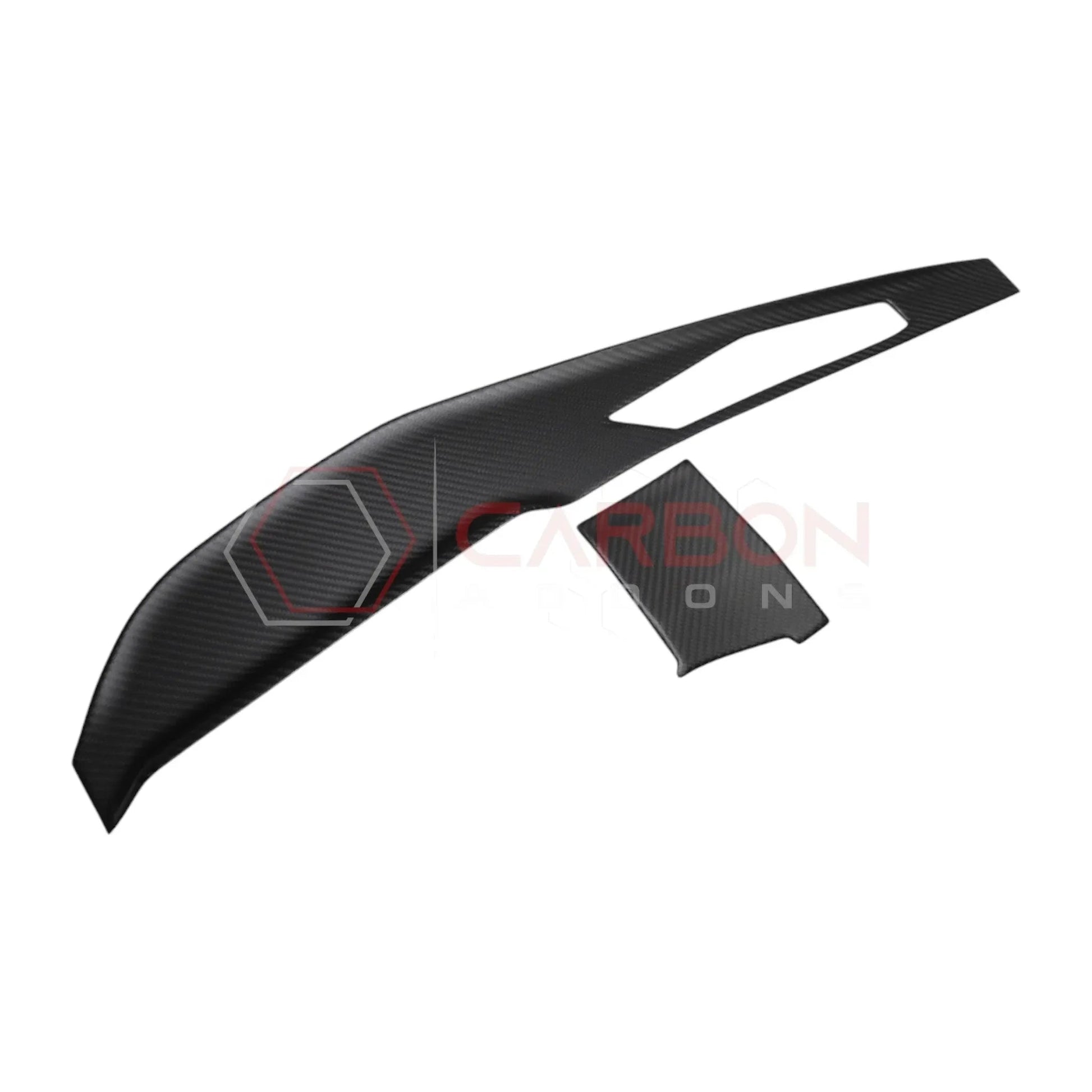 Real Carbon Fiber Dashboard Screen Surround Trim Cover for 2024+ Ford Mustang