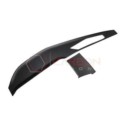 Real Carbon Fiber Dashboard Screen Surround Trim Cover for 2024+ Ford Mustang