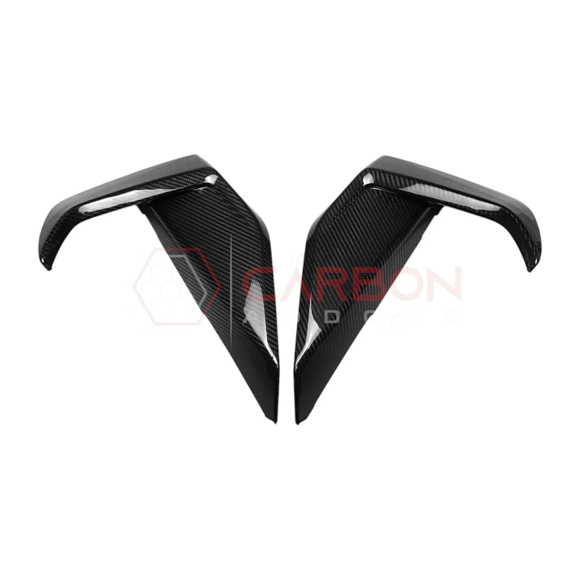 Real Carbon Fiber Lower Side Grille Trim Covers for 2024+ Ford Mustang GT