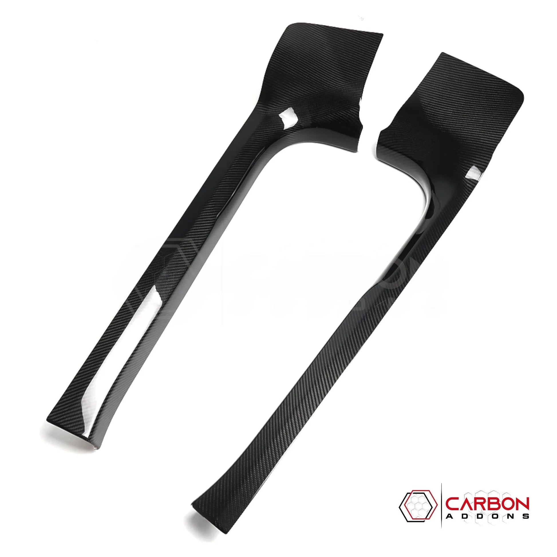 C8 Corvette Real Carbon Fiber Inner Door Sill Panel Covers | Interior Overlay (2020–2026)