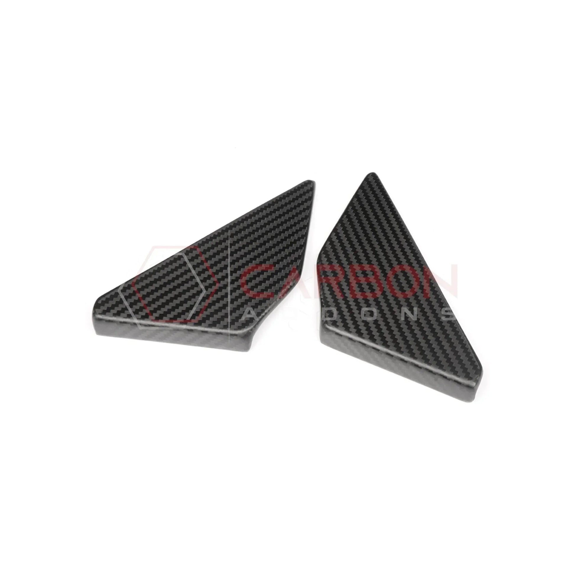 Real Carbon Fiber Rear Door Window Triangle Trim Covers For 2021–2025 Ford Bronco