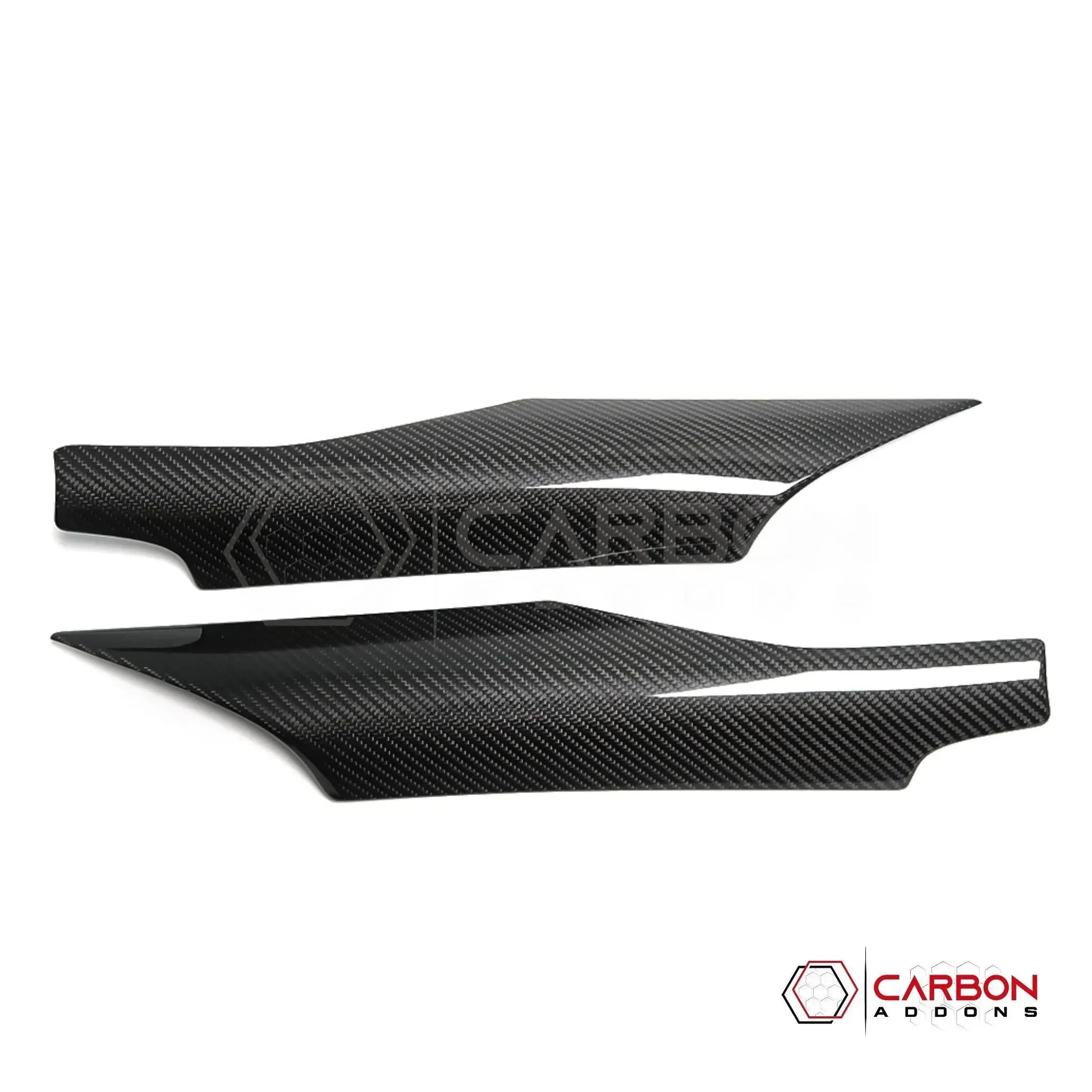 C8 Corvette Real Carbon Fiber Door Speaker Upper Trim Covers | Interior Upgrade (2020–2026)