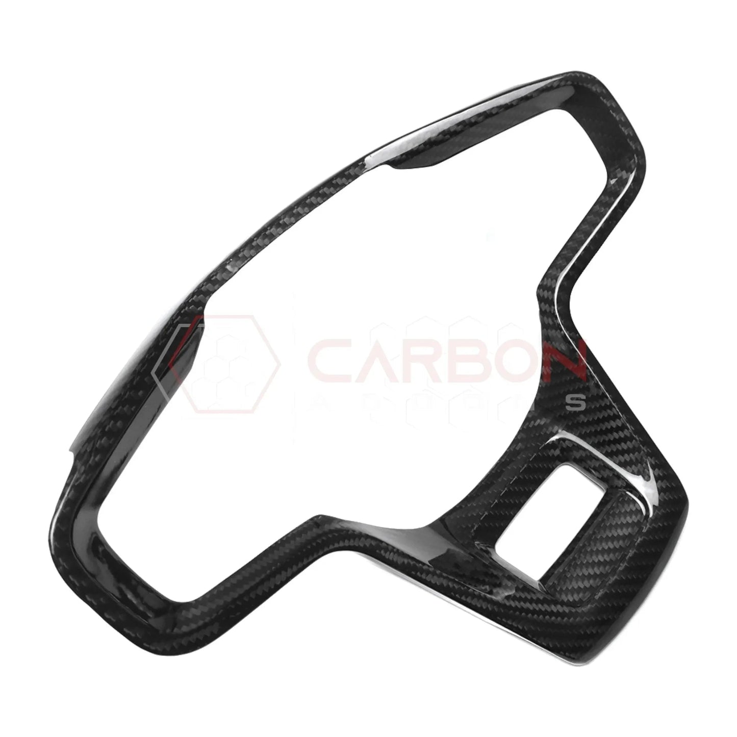 Real Carbon Fiber Steering Wheel Button Trim Cover For 2021+ Bronco