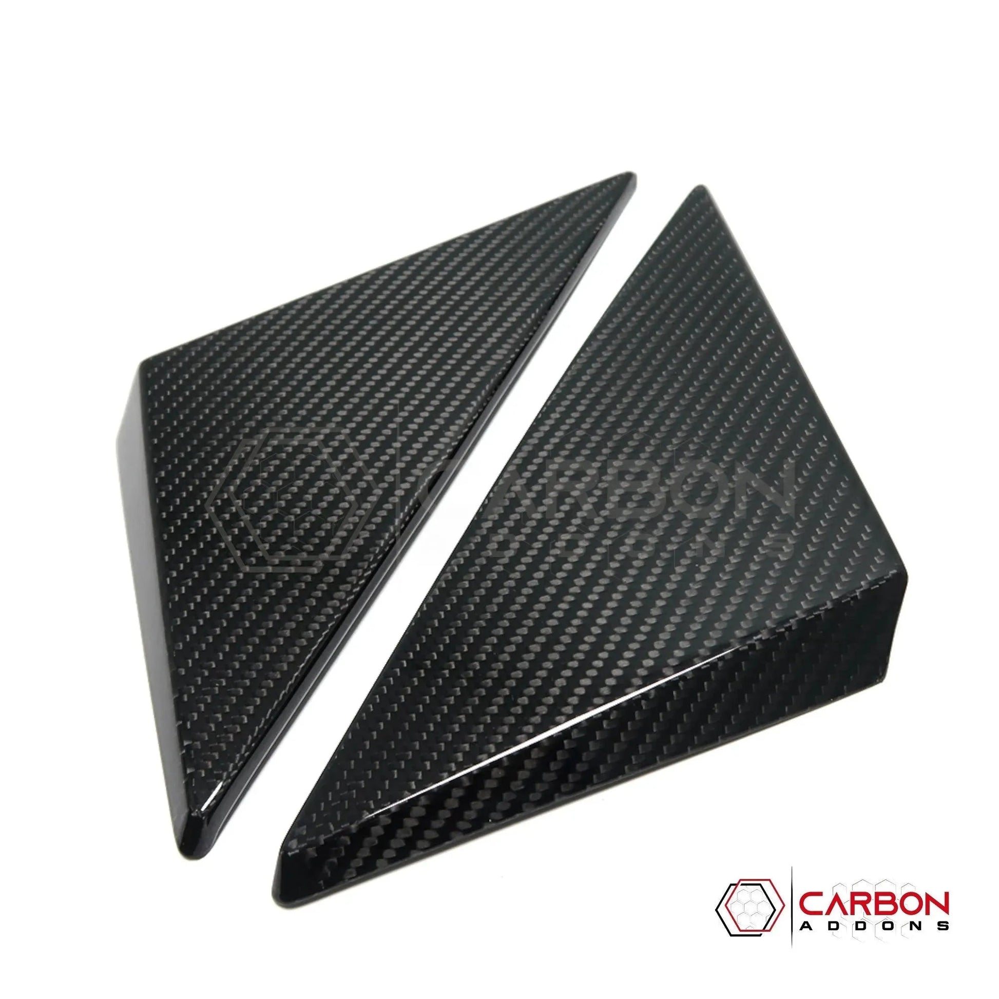 C8 Corvette 2020+ Real Carbon Fiber A-Pillar Exterior Trim Cover | 2020-2027