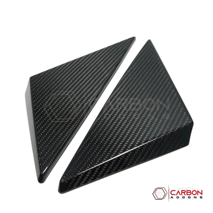 C8 Corvette 2020+ Real Carbon Fiber A-Pillar Exterior Trim Cover | 2020-2027