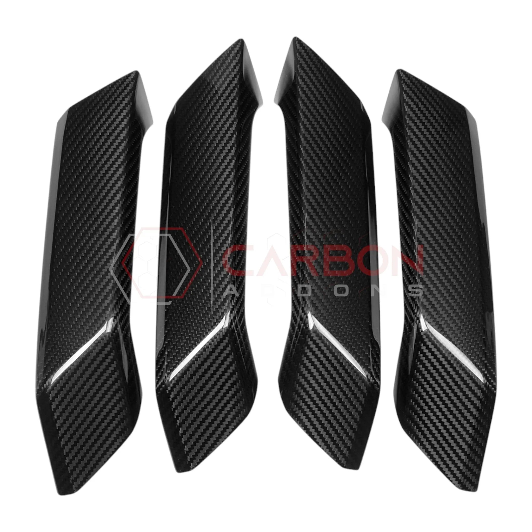 2021+ Bronco Real Carbon Fiber Interior Lower Door Handle Trim Covers