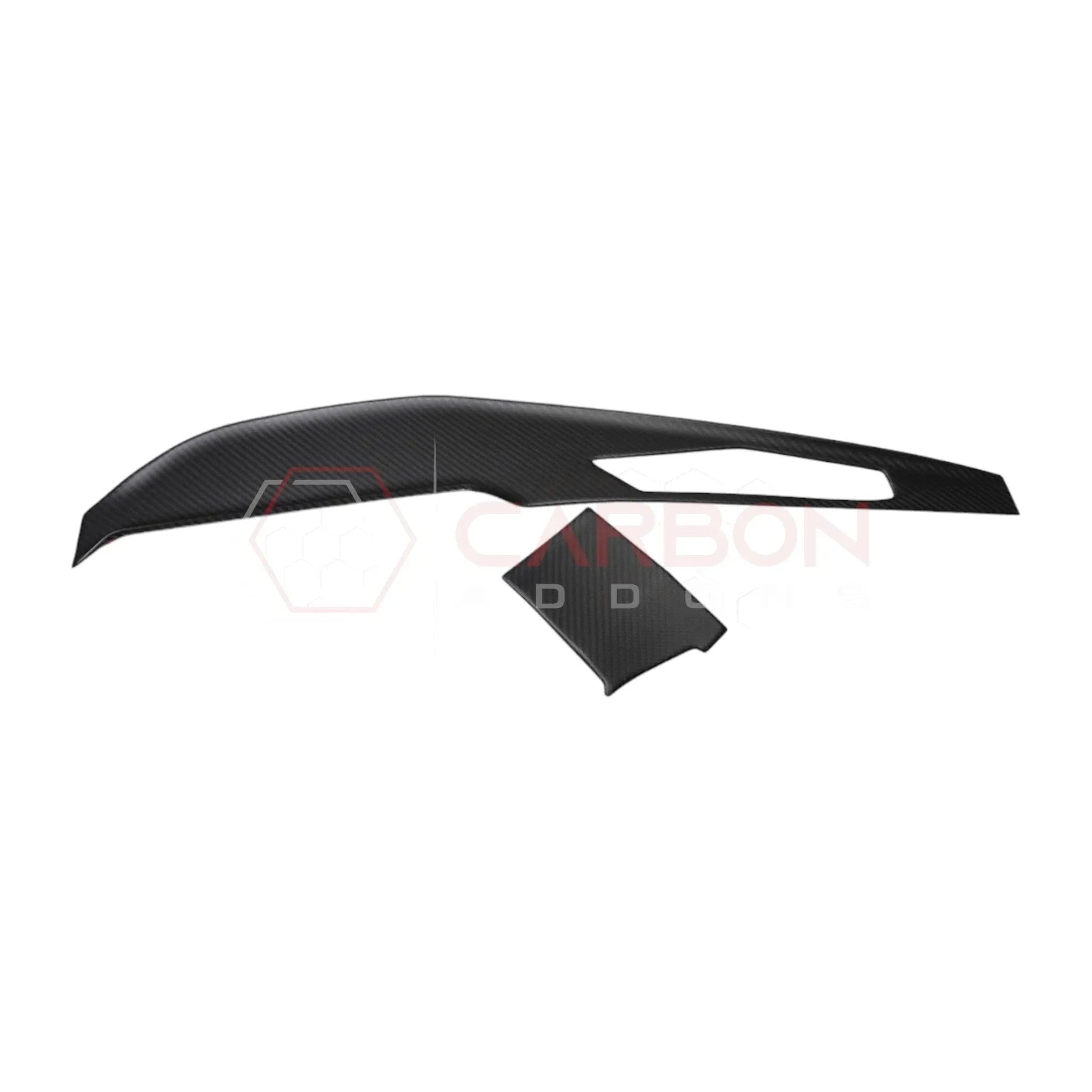 Real Carbon Fiber Dashboard Screen Surround Trim Cover for 2024+ Ford Mustang
