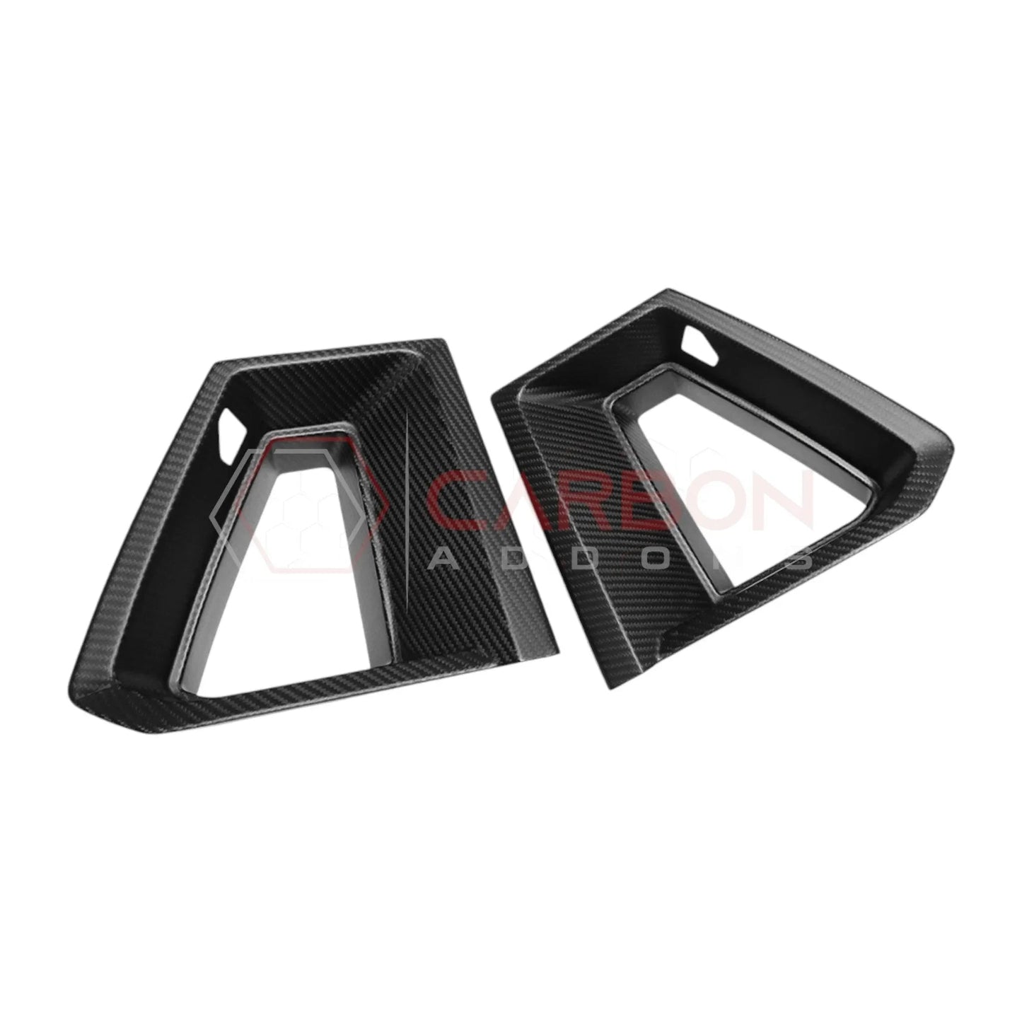 Real Carbon Fiber Upper Grille Trim Covers for 2024+ Ford Mustang Dark Horse