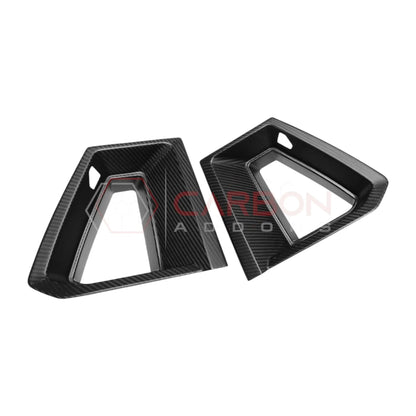 Real Carbon Fiber Upper Grille Trim Covers for 2024+ Ford Mustang Dark Horse