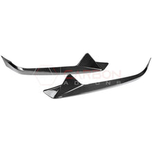 C8 Corvette Carbon Fiber Front Bumper Lower Side Grille Accent Trims | Stingray (2020–Present)