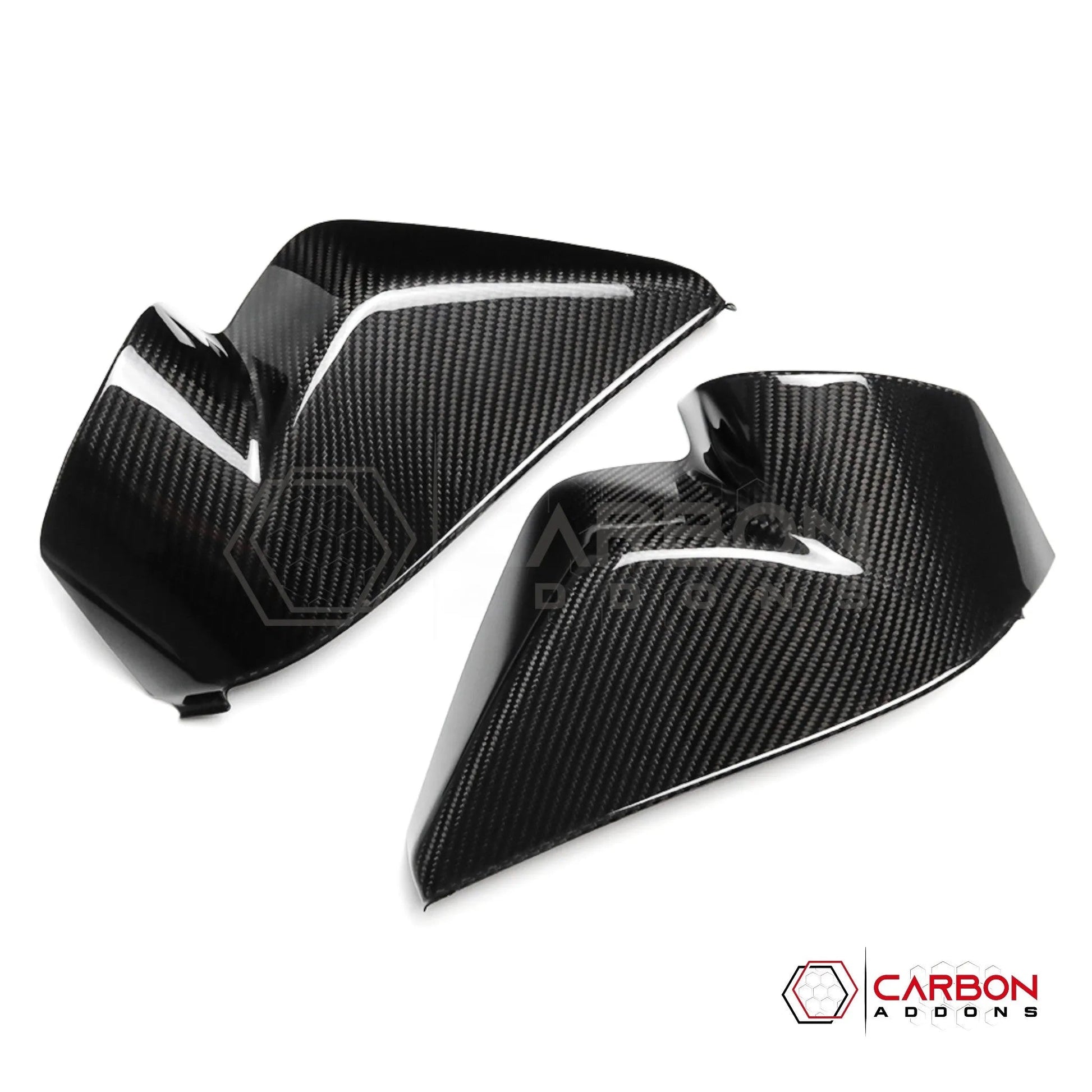 C8 Corvette Real Carbon Fiber Dashboard Door Sill Covers | Interior Overlay (2020–2026)