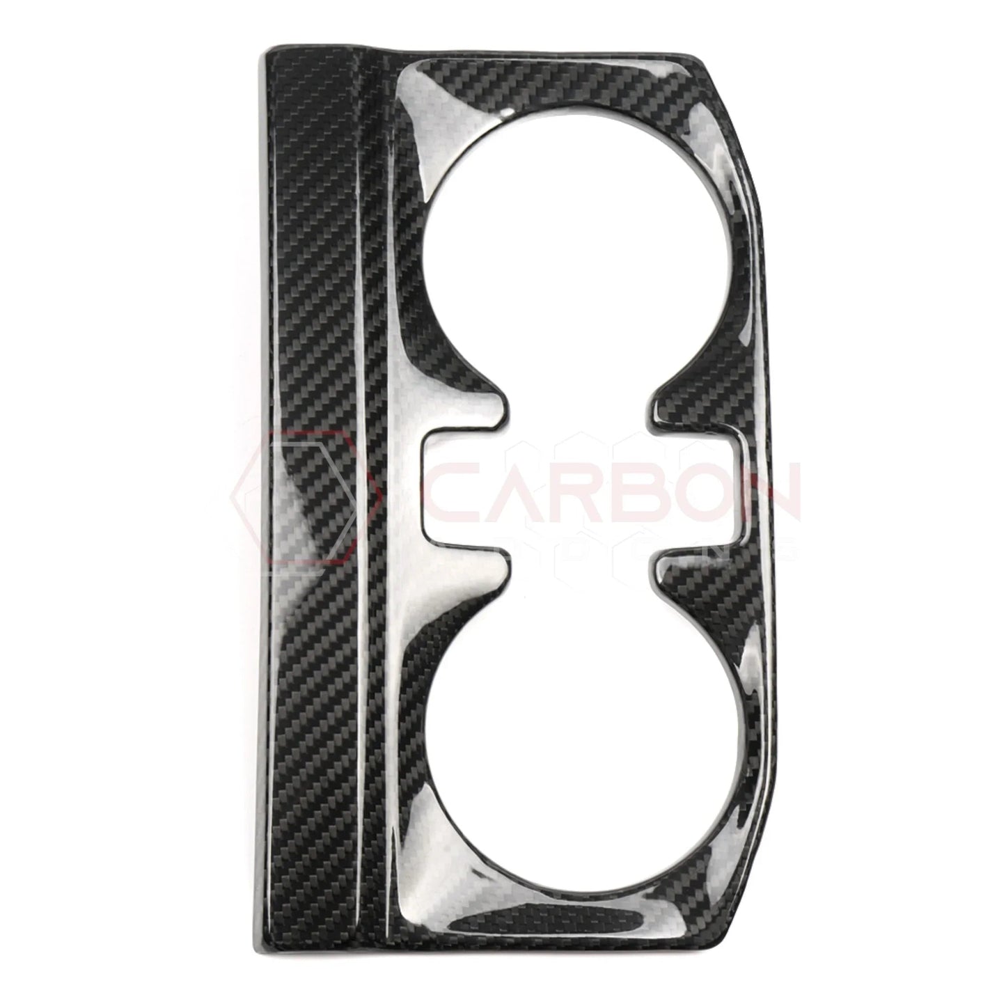 2021–2024 Ford F-150 Real Carbon Fiber Rear Center Console Cup Holder Trim Bezel