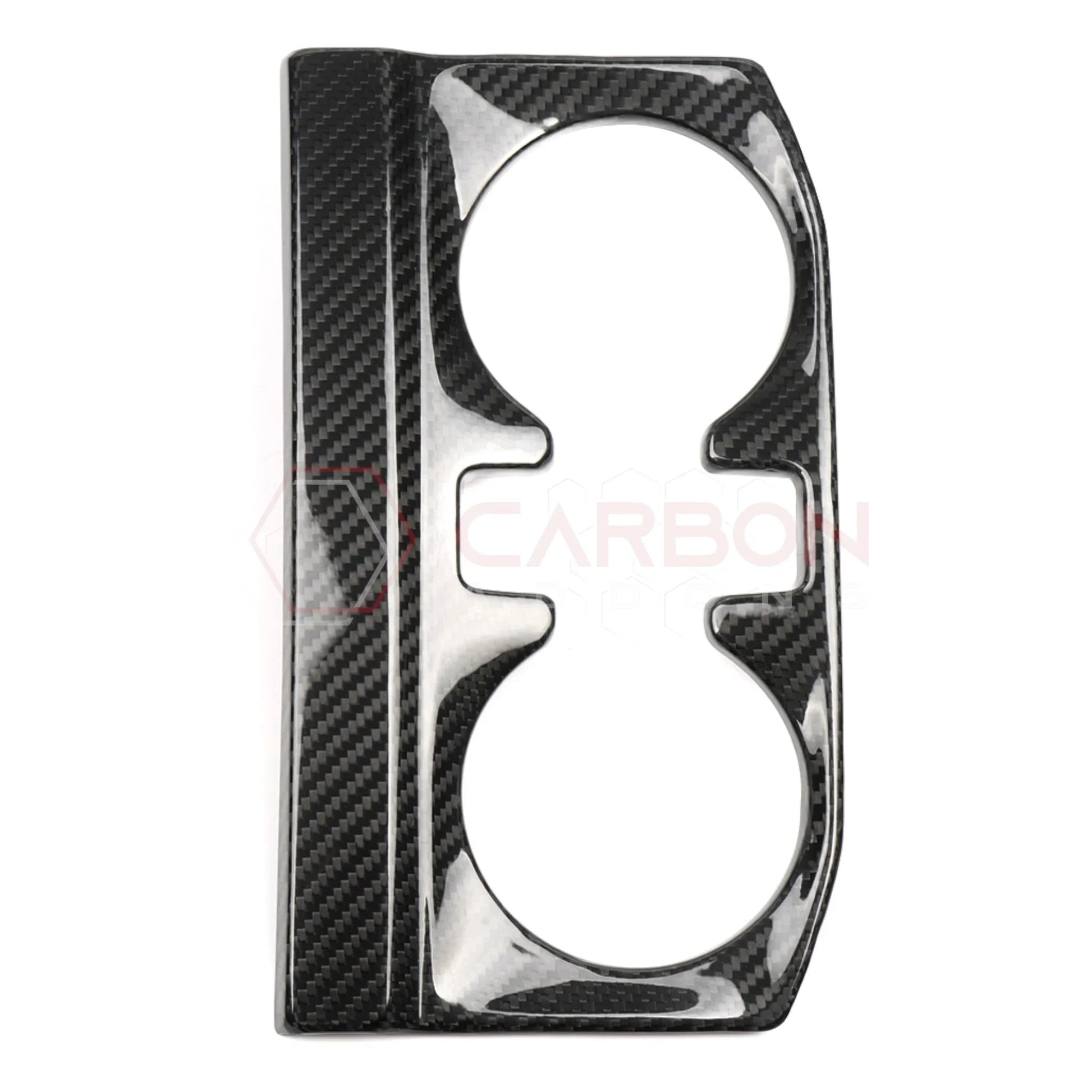 2021–2024 Ford F-150 Real Carbon Fiber Rear Center Console Cup Holder Trim Bezel