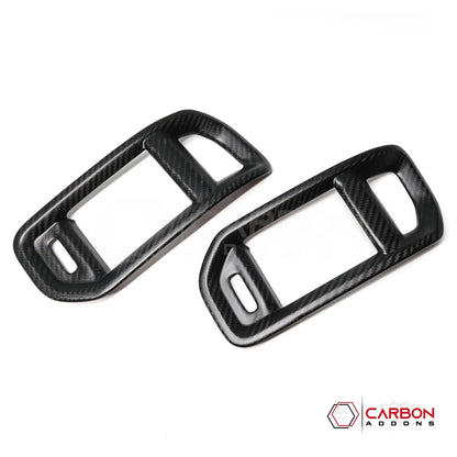 2019+ RAM 1500/TRX/RHO Dashboard Side AC Vent Trim Hard Carbon Fiber Cover