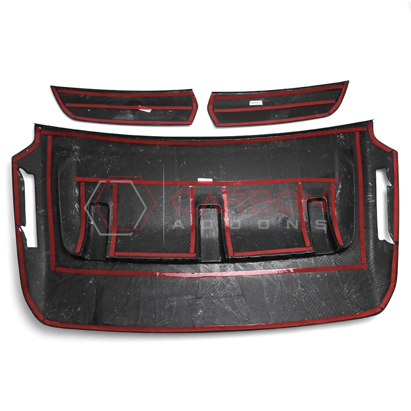 2021-Up Ford F-150 Raptor Carbon Fiber Hood Vent Cover | V6