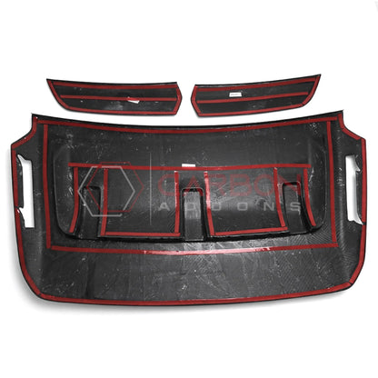 2021-Up Ford F-150 Raptor Carbon Fiber Hood Vent Cover | V6