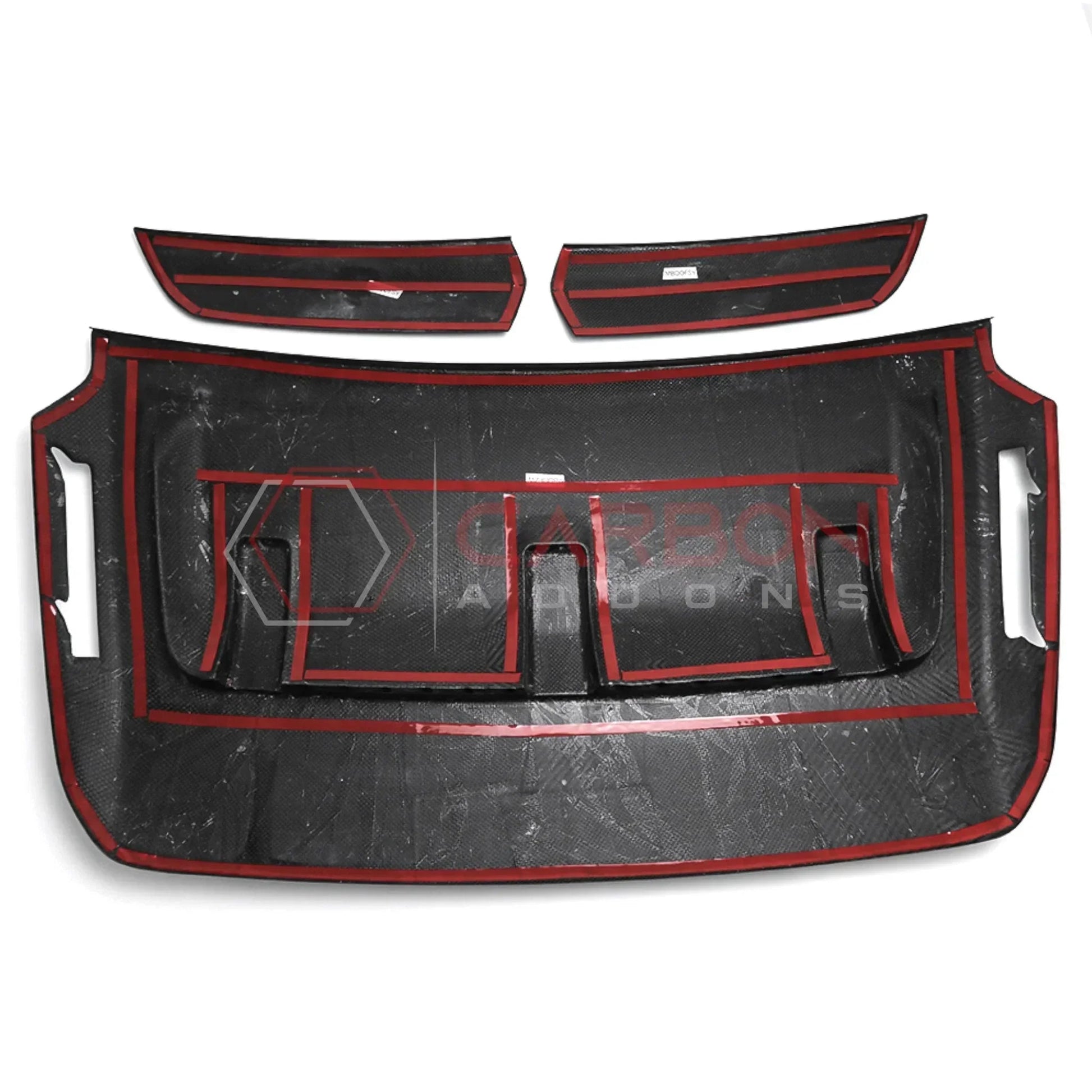 Real Carbon Fiber Hood Vent Cover for 2021+ Ford F-150 Raptor (V6)
