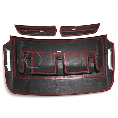 Real Carbon Fiber Hood Vent Cover for 2021+ Ford F-150 Raptor (V6)