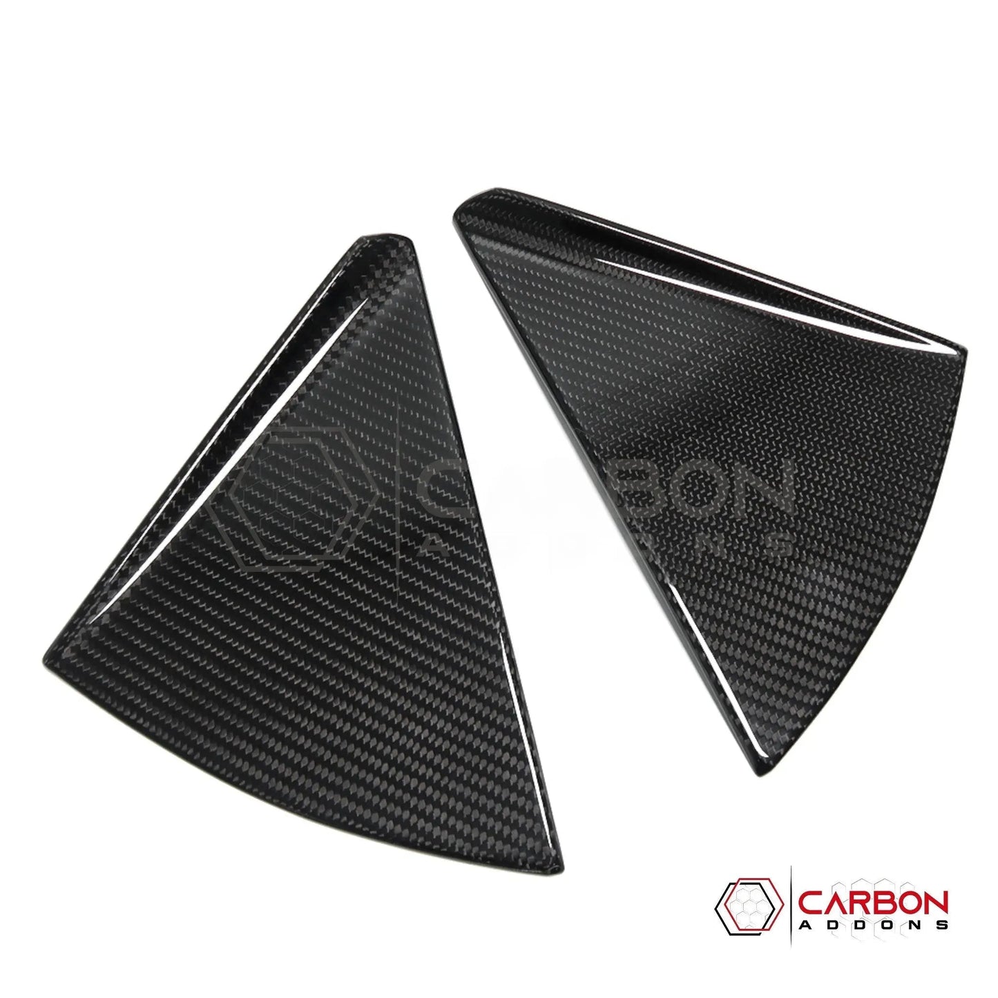 C8 Corvette Convertible Carbon Fiber B-Pillar Trim Covers | Exterior Upgrade (2020–2026)