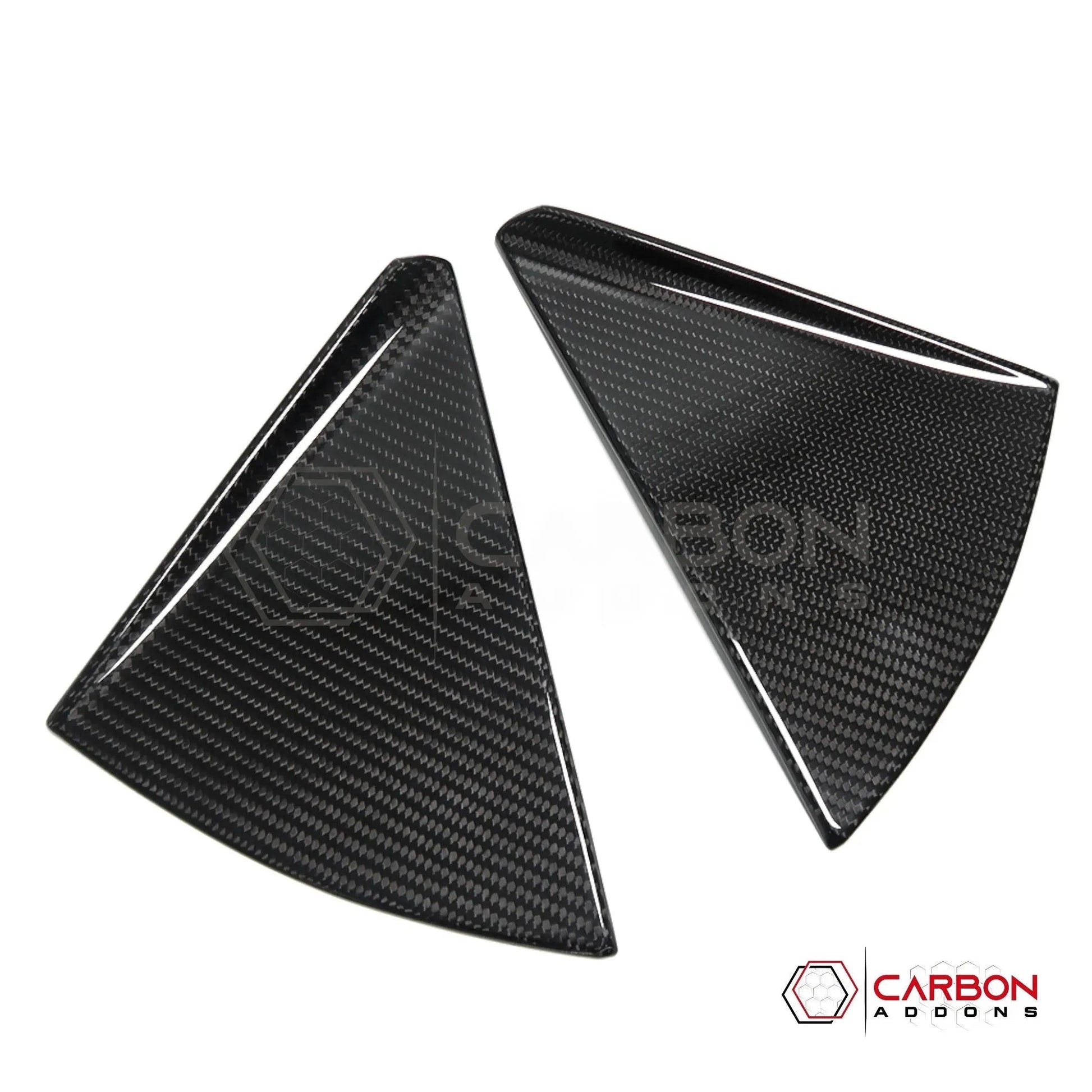 C8 Corvette Convertible Carbon Fiber B-Pillar Trim Covers | Exterior Upgrade (2020–2026)