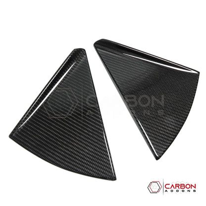 C8 Corvette Convertible Carbon Fiber B-Pillar Trim Covers | Exterior Upgrade (2020–2026)
