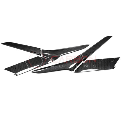 C8 Corvette Z06/ERay Carbon Fiber Side Scoop Boomerang Directly Replacement Trims