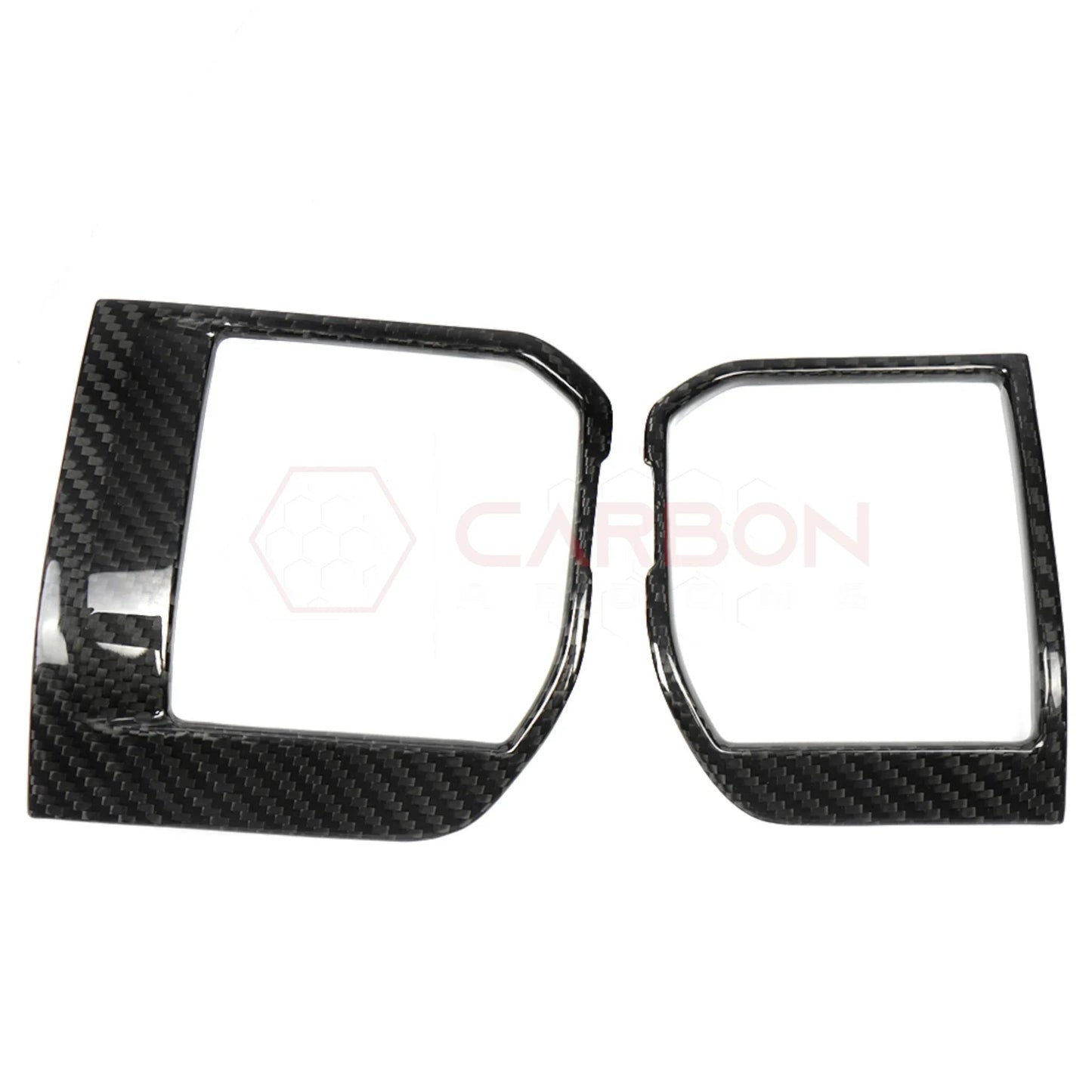 2021–Up Ford F-150 Carbon Fiber Dashboard AC Vent Trim Covers – 2pcs Set