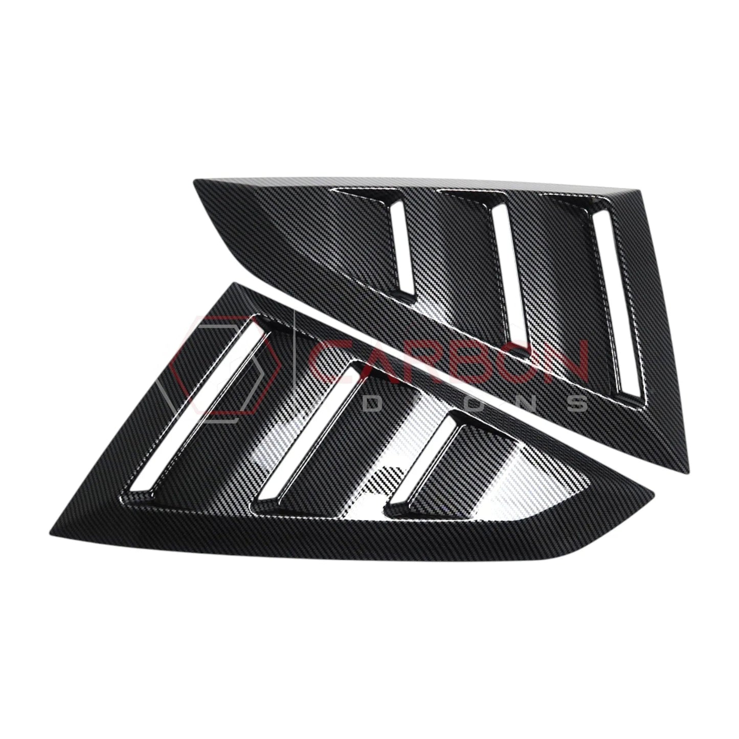 2024+ S650 Mustang Rear Quarter Window Louvers - ABS Plastic