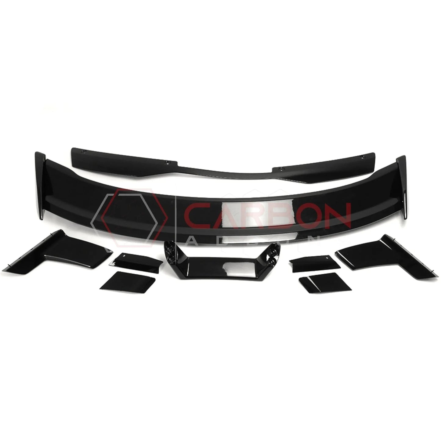 2024+ S650 Mustang Dark Horse Style Glossy Black ABS Spoiler with Gurney Flap