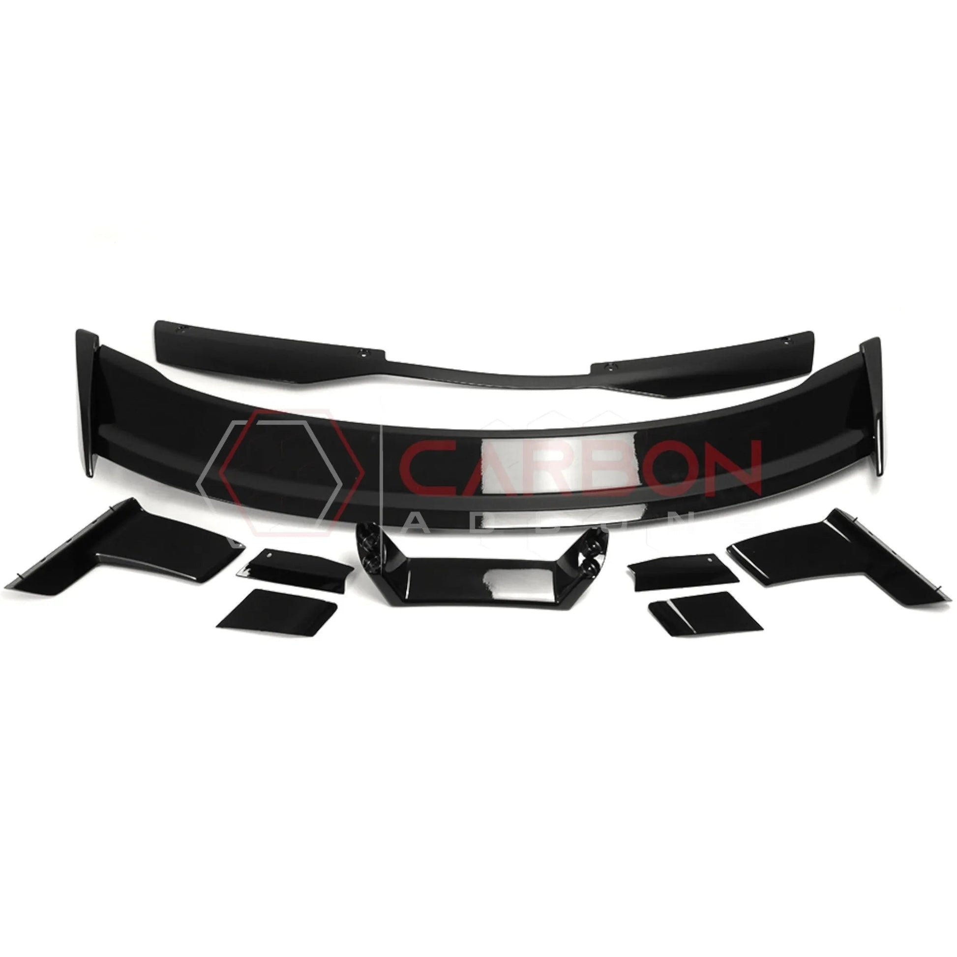 2024+ S650 Mustang Dark Horse Style Glossy Black ABS Spoiler with Gurney Flap