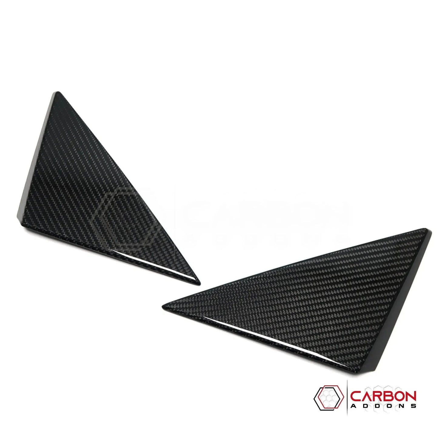 C8 Corvette 2020+ Real Carbon Fiber A-Pillar Exterior Trim Cover | 2020-2027